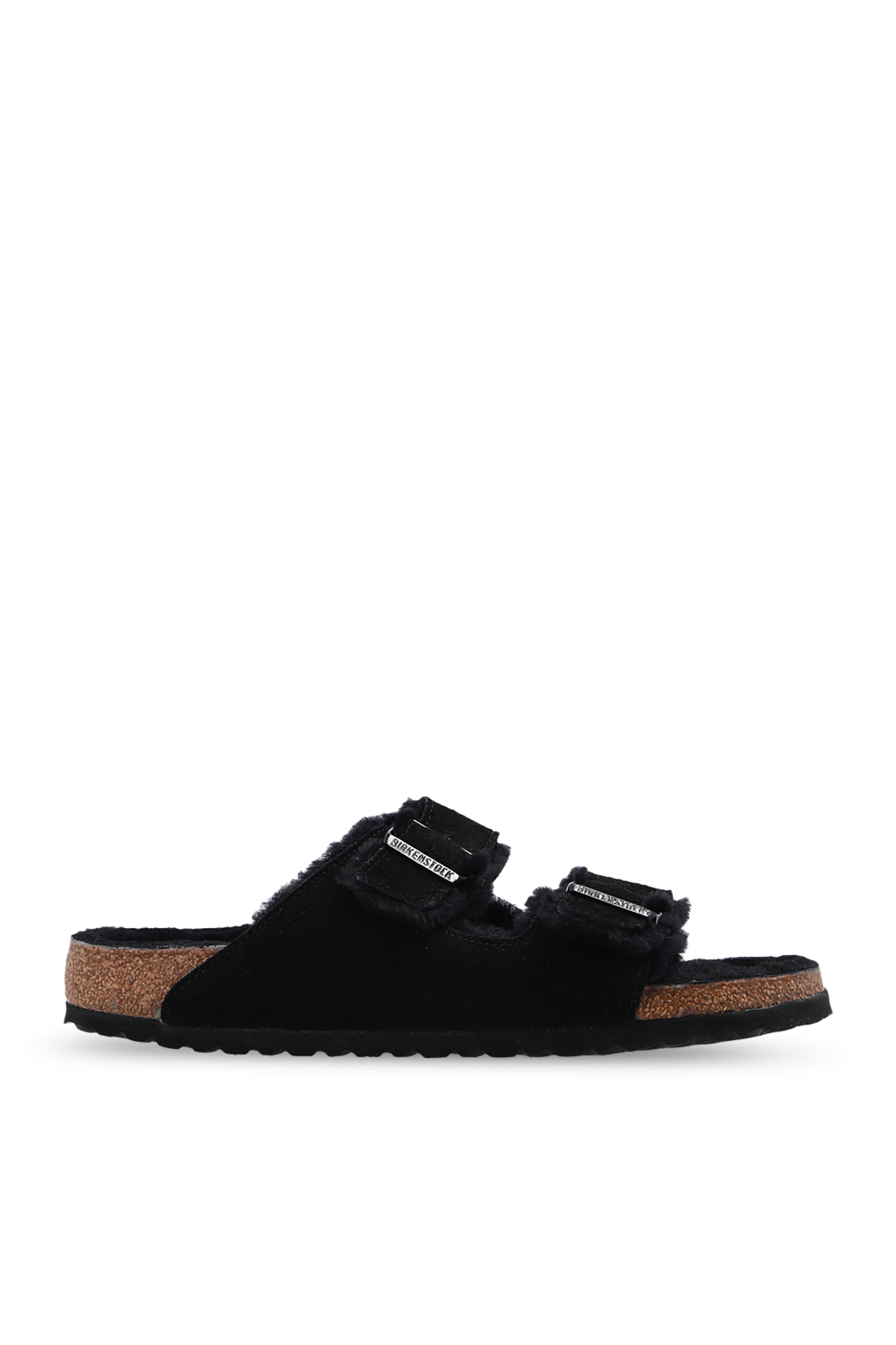 Schwarz Arizona Shearling slides Birkenstock Vitkac Germany